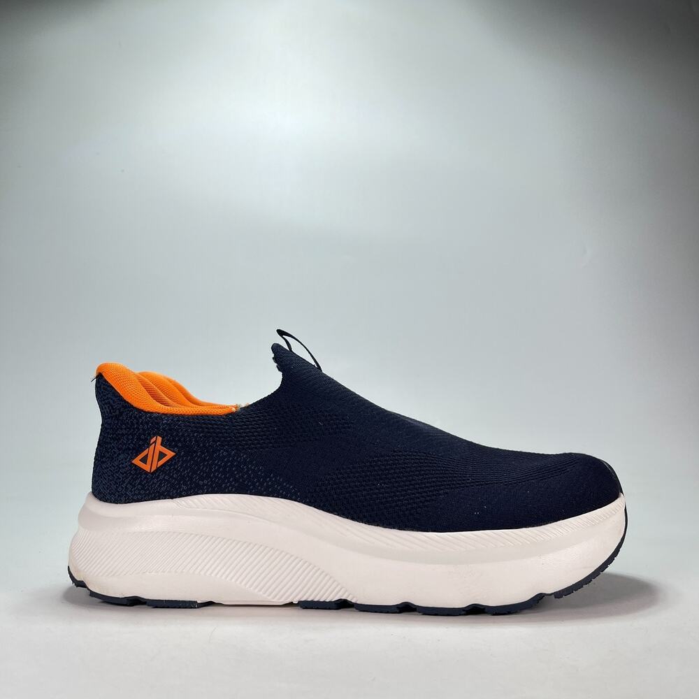 JACKSHIBO 3274 Navy Blue Orange Orthopedic Walking Shoes Mens Size US 14 EU 46.5